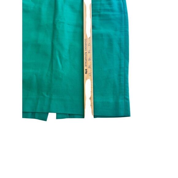 J. Crew The Pencil Skirt in Kelly Green Sz 8 w/ Pockets EUC Office Preppy Skirt - Picture 3 of 6